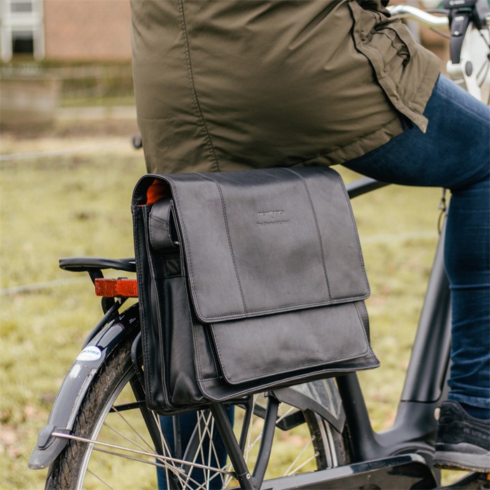 Fahrradtasche aus Leder Chesterfield
