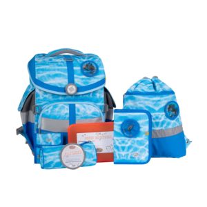 Schulranzenset School Mood TimelessAir Lisa, Motiv Delphin, blue